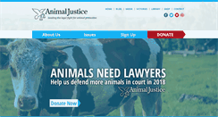 Desktop Screenshot of animaljustice.ca