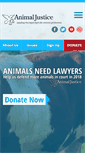 Mobile Screenshot of animaljustice.ca